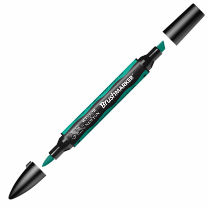 Маркер художественный "Brush", бирюзовый океан